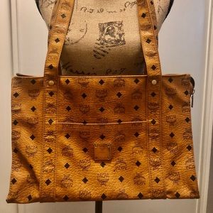 SOLD!! Authentic MCM vintage brown leather bag